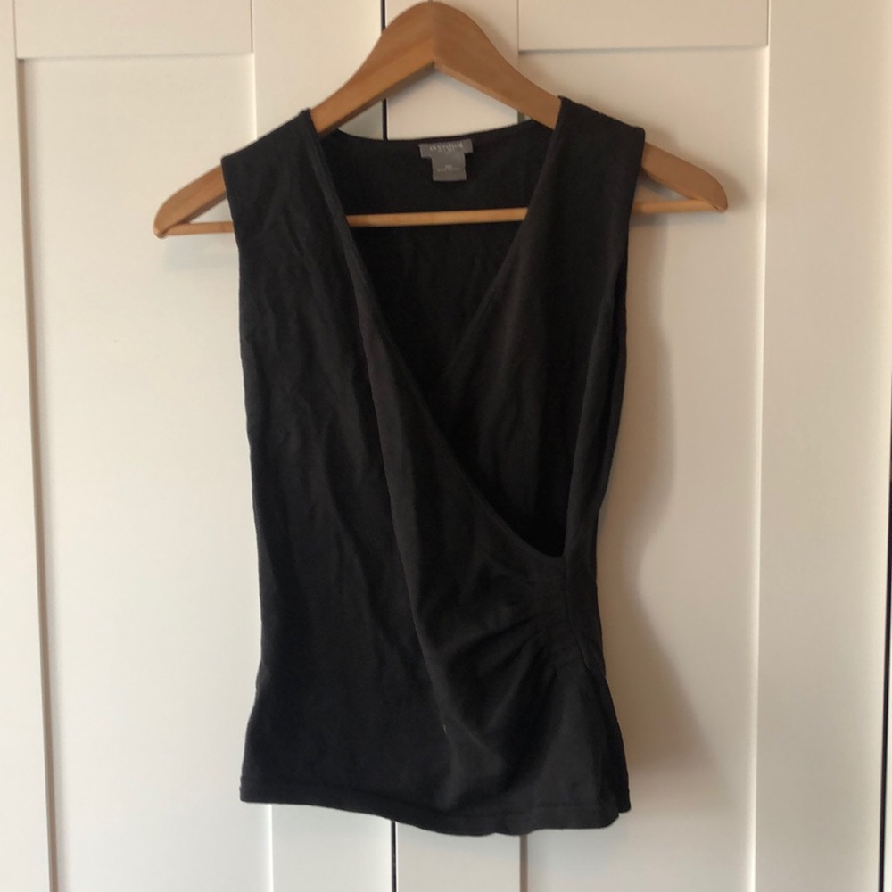 Ann Taylor black tank top - great condition!
